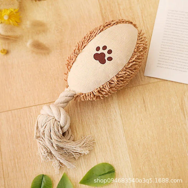 Pet Cotton Rope Toy Dog Sound Canvas Molar Teeth Cleaner