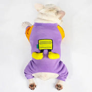 Washable  Good Medium Dog 4-Legged Warm Romper Pet Clothing