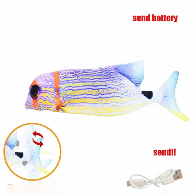  Pet Cat Toy Simulation Electric Fish Built-in Rechargeable 